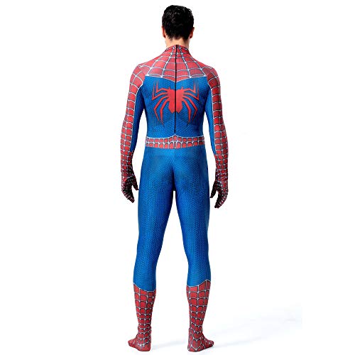 ZUOZHE Niño Adulto Spiderman Homecoming Disfraz Halloween Carnaval Cosplay Suit Spandex/Lycra 3D Print Spider-Man Disfraces Anime,B-(175~180cm)