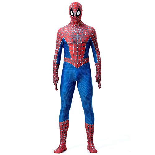 ZUOZHE Niño Adulto Spiderman Homecoming Disfraz Halloween Carnaval Cosplay Suit Spandex/Lycra 3D Print Spider-Man Disfraces Anime,B-(175~180cm)