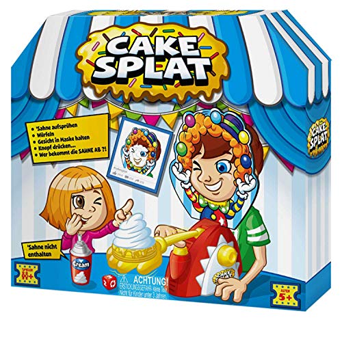 Zuru 6401 Cake Splat, Juego Familiar y de Fiesta para Grandes y pequeños, para Jugar Solo o con Amigos, Juego con Efecto Sorpresa, Nata no incluida