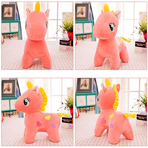 Zuzer Peluche Unicornio,2 Piezas Caricatura de Unicornio Peluche Juguete,Peluche de Unicornio Soft Plush Toys para Decoración de Fiesta de Regalo de Cumpleaños (30cm)