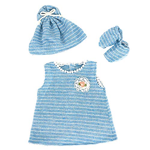 ZWOOS Ropa de Muñecas para New Born Baby Doll, Lindo Atuendo con Sombrero y Calcetines para 18 " Muñecas (40-45 cm)