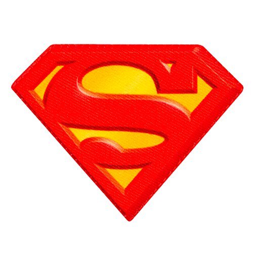 - Logo icono SUPERMAN - parche aplicación patch - 8 x 6 cm aproximadamente