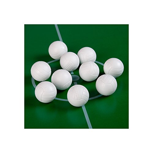 10 piezas bolas de kicker hechas de ABS, color: blanco, duro y rápido, diámetro 36 mm, pelota kickball de futbolín