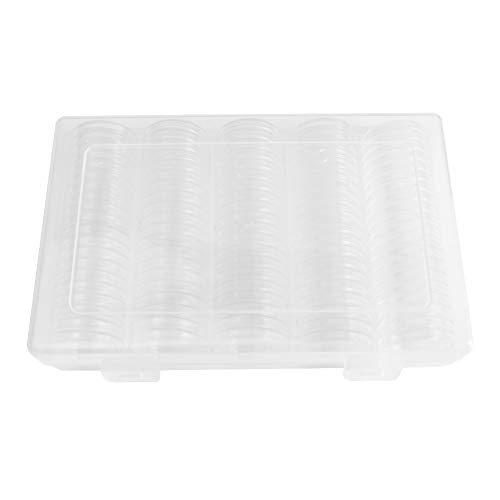 100 cápsulas de plástico con forma de esquina para proteger juntas, monedero, caja y junta de espuma para colección esquina, 27 mm, 30 mm, transparente