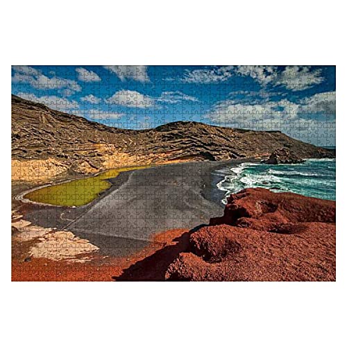 1000 piezas el golfo Bay Western Lanzarote Islas Canarias España Yellow Parrot Rompecabezas de piezas grandes para adultos Juguete educativo para niños Juegos creativos Entretenimiento Rompecabezas de