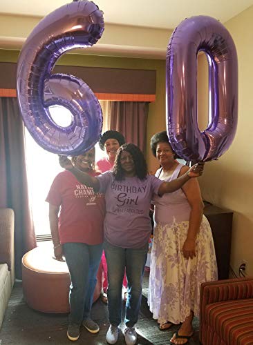 101 CM Grande Morado Número 6 Foil Globo Mylar Gigante Niña Helio Globos Suministros de Decoración de Fiesta de Cumpleaños Bebé