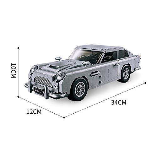 1314 unids Aston Martin sedán Modelo de Coche de simulación de Coche ensamblado Bloques de construcción para niños Juguetes educativos para niños