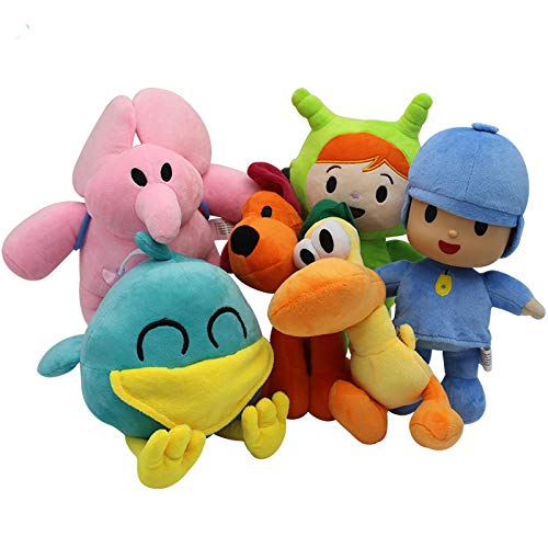 16-30cm Pocoyo Elly Pato Loula Nina Sleepy Bird Dog Duck Elephant Peluche Juguete Tuffed Suave Animal Muñeca Niños Regalos de Cumpleaños 26cmnanhai