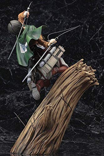 1/8 Shingeki No Kyojin Levi PVC Figura de acción Modelo de personaje de dibujos animados Ataque en Titán Animación modelo periférico 25cm Figuras de acción Estatua de oficina Adorno coleccionable