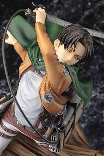 1/8 Shingeki No Kyojin Levi PVC Figura de acción Modelo de personaje de dibujos animados Ataque en Titán Animación modelo periférico 25cm Figuras de acción Estatua de oficina Adorno coleccionable