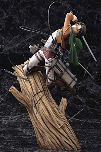 1/8 Shingeki No Kyojin Levi PVC Figura de acción Modelo de personaje de dibujos animados Ataque en Titán Animación modelo periférico 25cm Figuras de acción Estatua de oficina Adorno coleccionable