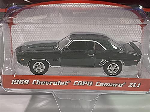 1969 Chevrolet COPO Camaro ZL1 Verde escala 1:64 Greenlight 37220B