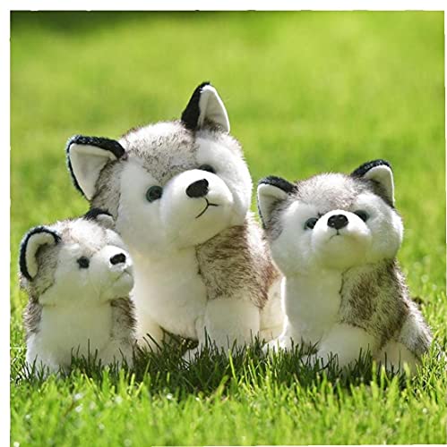 1pc Simulation Husky Cute Dog Stuffed Plush Animals Kawaii Puppy Kids Toys for Children Christmas Birthday Gift