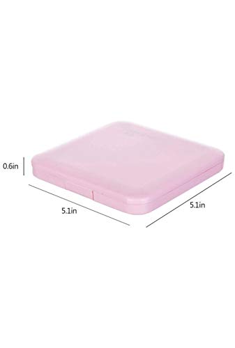 2 Estuches Rosa y Blanco Para Guardar Las Mascarillas (Cajas Mascarillas Rosa y Blanco) + 6 Unidades Dispensadores De Gel Infantil Botellitas Recargables Ideales Para El Colegio Juegos Al Aire Libre