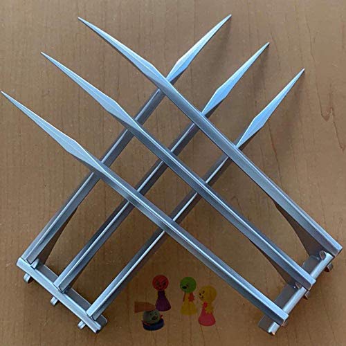 2 piezas Halloween Cosplay Wolverine Garras Wolf Paw Blade Logan Costume Prop Accesorio para Adultos Plata