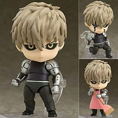 2 Unids / Set One Punch Man Figuras De Acción Genos # 645 Saitama # 575 Juguetes Lindos, Figura De Anime Super Movable Nendoroid Modelo Muñeca Regalo De Cumpleaños Juguetes Figma 10Cm