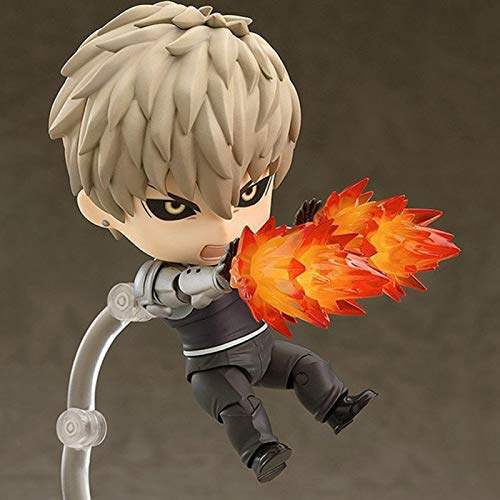 2 Unids / Set One Punch Man Figuras De Acción Genos # 645 Saitama # 575 Juguetes Lindos, Figura De Anime Super Movable Nendoroid Modelo Muñeca Regalo De Cumpleaños Juguetes Figma 10Cm