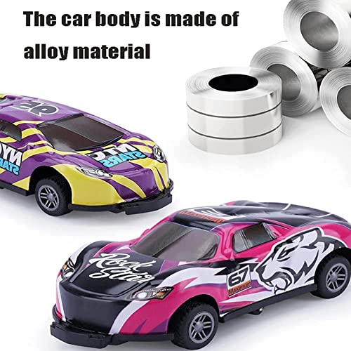 20 Pcs Jumping Stunt Toy Car, Alloy Pull Back Catapult Car, Creativity Mini Car Models Game Prizes for Children Kids Boys Teens, 8 Random Colors (A)