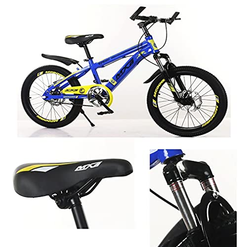 20 Pulgadas Bici Infantiles Bicicletas NiñOs,Bicicleta MontañA NiñOs/Freno Disco/Asiento Ajustable/Horquilla Resorte/Carga De 100 Kg/Apto para NiñOs Mayores 6 AñOs