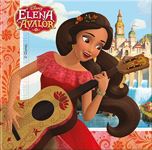 20 Servilletas * Elena de avalor * DE Disney para fiestas de cumpleaños infantil o temática//Party Servilletas Princesa temática