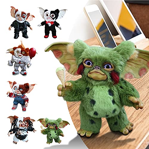 2021 New Mogwai Muñeca hecha a mano, Gremlins Gizmo Replica Marioneta de peluche de Halloween, Muñeca espeluznante Adornos de decoración de Halloween para decoración del hogar Coleccionables Amantes-A