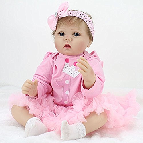 22pulgadas 55cm Bebe Reborn muñecas niñas Silicona Realista Toddler Recien Nacidos niño Reales Baby Dolls Verdadero Originales Ojos Abiertos