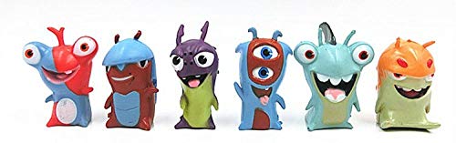 24 Piezas Modelo De Anime Slug Fairy, PVC Anime Dibujos Animados Slugterra Lucha Linda Mascota Bobby Muñecas Figuras Estatua Juguete para Niños 4-5 cm