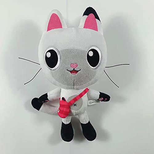 25 cm / 10 in Mercat y Pandy Paws Cat Toy Gabby Dollhouse Muñeco de Peluche (Mercat)