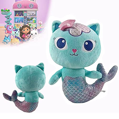 25 cm / 10 in Mercat y Pandy Paws Cat Toy Gabby Dollhouse Muñeco de Peluche (Mercat)