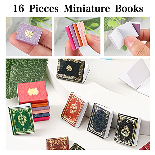 29 Libros en Miniaturas para Casa de Muñecas a Escala 1:12 Mini Modelo de Libros Atemporales Surtidos en Miniatura Accesorio de Decoración de Casa de Muñecas Juguete para Juego de Simulación