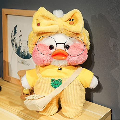 30cm Kawaii Plush Yellow Duck Stuffed Animals Hyaluronic Acid Duck Lalafanfan Duck Clothes Accessories Toys for Girls Kids Gifts 1