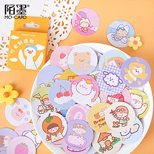 46pcs / Box Kawaii Bear Boxed Stickers Mini Cute Animal Girl Stickers Deco DIY Album Diary Scrapbooking Stickers Korean Stationery