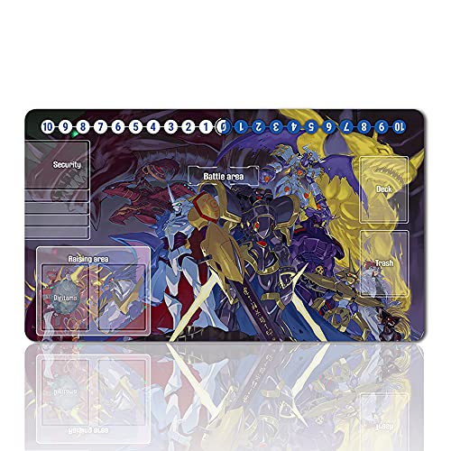 487460 - Juego de mesa Digimon Playmat de mesa tamaño 60 x 35 cm Alfombrilla de ratón para Digital Monster TCG CCG Yugioh MTG