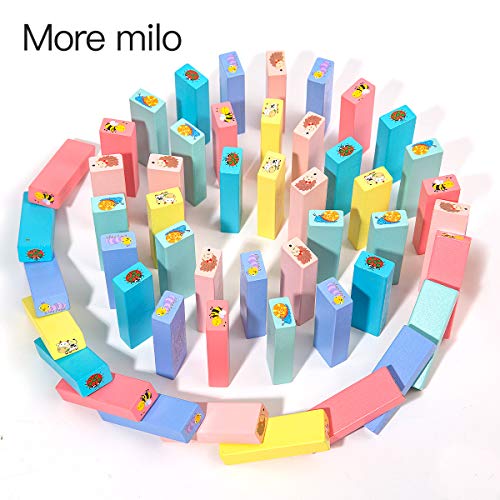 51 piezas de bloques de juego coloridos de Tumble Tower Juego de mesa apilable para niños Juguetes educativos para niñas Niños de 3-14 años (multicolor con patrón)