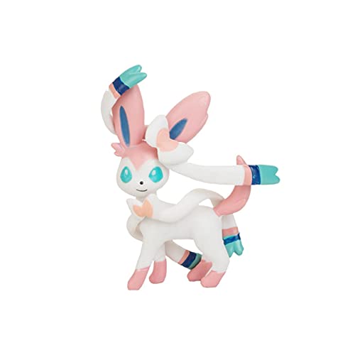 5.5CM Pokemon Sylveon Tapu Koko Vulpix Rowlet Litten Rotom Pikachu Anime Action Toy Figures Collection Toys Birthday,Desk Toys Anime Figure,Boys Toys,Action Figures,Anime Gifts,Desk Toys