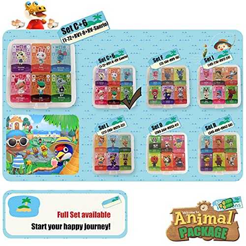 86 mini tarjetas NFC para Animal Crossing New Horizons Series 1-4 para Switch / Switch Lite / Wii U (C + S6 Edition #1-72 + RV#1-8 + S#1-6)