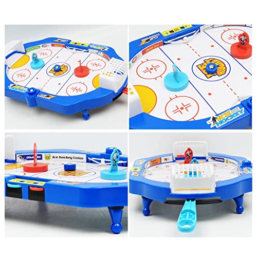 A/A Mini mesa de hockey de mesa de aire de hockey de mesa, juego de hockey de mesa para padres e hijos, puzle de interacción mini de hockey sobre hielo, juguete de regalo adecuado para niños