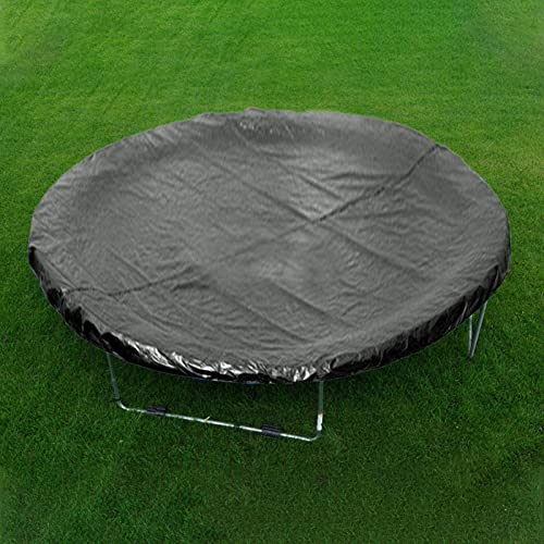 AADEE Cubierta de lluvia para trampolín, para cama elástica de repuesto para cama elástica, cubierta protectora contra la intemperie, universal redonda de polietileno negro