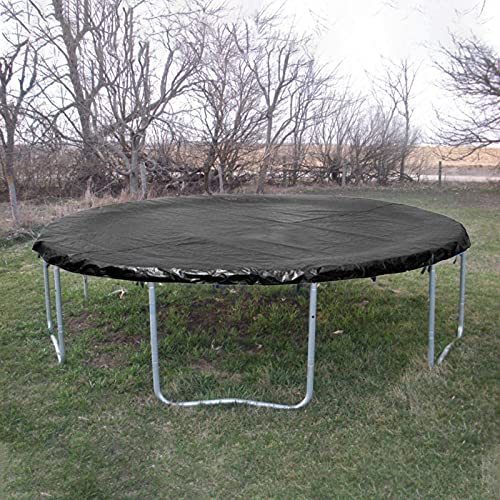 AADEE Cubierta de lluvia para trampolín, para cama elástica de repuesto para cama elástica, cubierta protectora contra la intemperie, universal redonda de polietileno negro