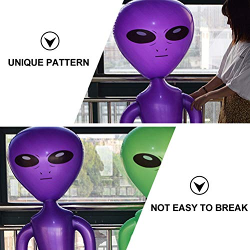 ABOOFAN Juguetes Inflables Aliens Prop Juguete Alien Infla Decoraciones Niños Alien Party Toy Inflar Up Alien Figurita Inflable Alien Disfraz Inflable Alien Rider Disfraces para Niños