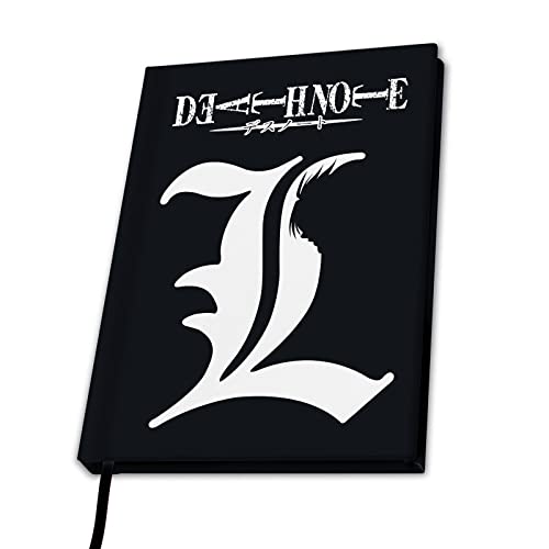 ABYstyle - Death Note - Cuaderno A5 -"L", negro, unisex, 3665361012702