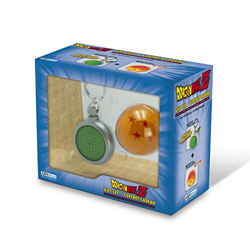 ABYstyle - Dragon Ball - Caja de Regalo con emblemas - Llavero Radar + Bola de Cristal