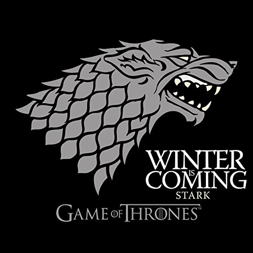 ABYstyle- Game of Thrones Abysse Juego de Tronos Invierno está llegando Manga Corta Mujer Camiseta Básica, Negro, Pequeña, Color, S (ABYstyleABYTEX241-Small)