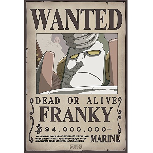 ABYstyle - One Piece - Póster "Wanted Franky New" (52 x 35)