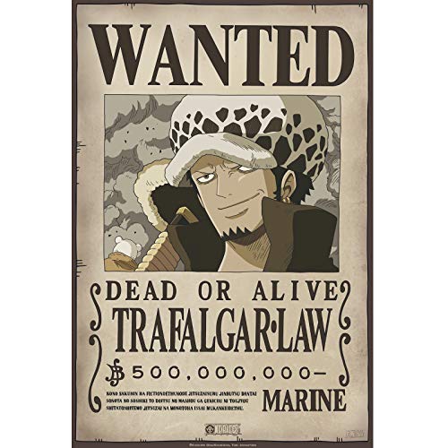 ABYstyle - One Piece - Poster - Wanted Trafalgar Law (52x35)