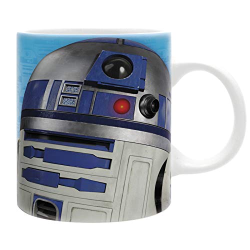 ABYstyle - Star Wars - Pack de taza 320 ml + llavero PVC + "R2D2" sticker