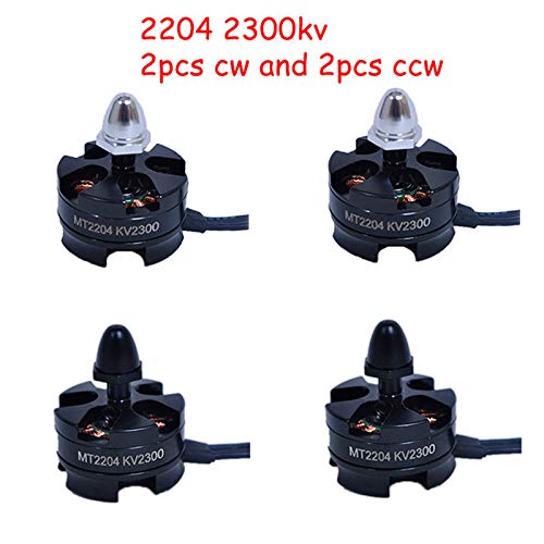 ACAMPTAR 4 Piezas Mt2204 2300Kv CW CCW Motor Sin Escobillas para 200 210 230 250 Mm Cuadricóptero