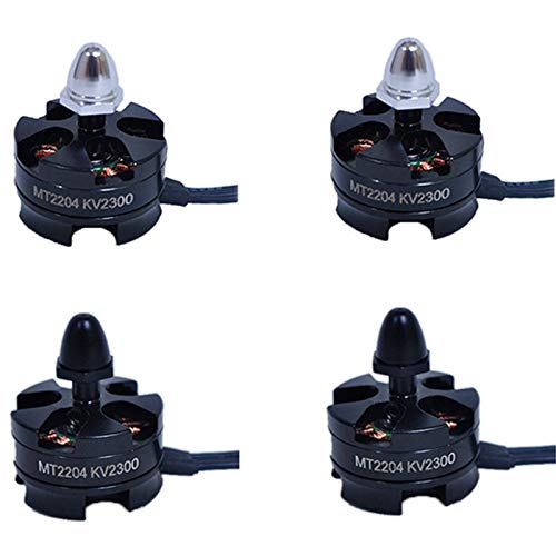 ACAMPTAR 4 Piezas Mt2204 2300Kv CW CCW Motor Sin Escobillas para 200 210 230 250 Mm Cuadricóptero