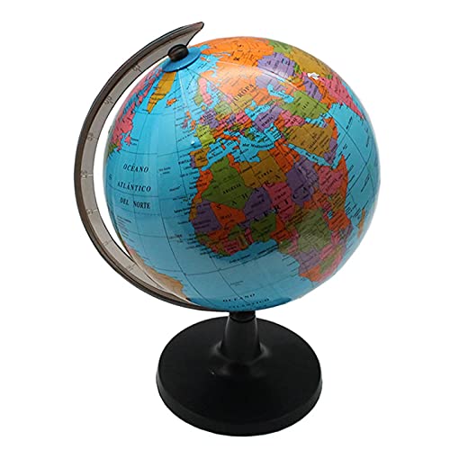 Acan Gerimport - Globo terráqueo Educativo 21 x 21 cm, Mapa político Decorativo, decoración de Escritorio