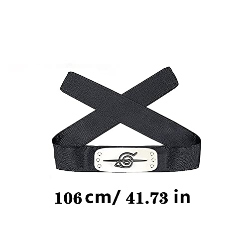 Accesorios de Naruto Prop con diadema collar colgante anillo disfraz de Ninja para hombres y mujeres fanáticos de Cosplay